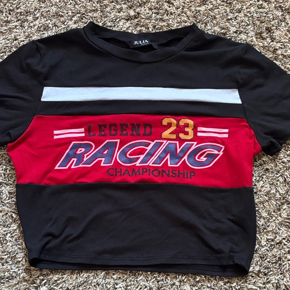 Racing Championship Black and Red croptop